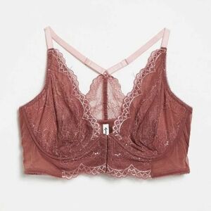 Gossard Super Boost Lace Deep V Bralette - Sz 30DD/E US